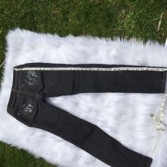 Nine West Size 6 Dark Straight Leg Black Jeans 27 - Picture 6 of 8